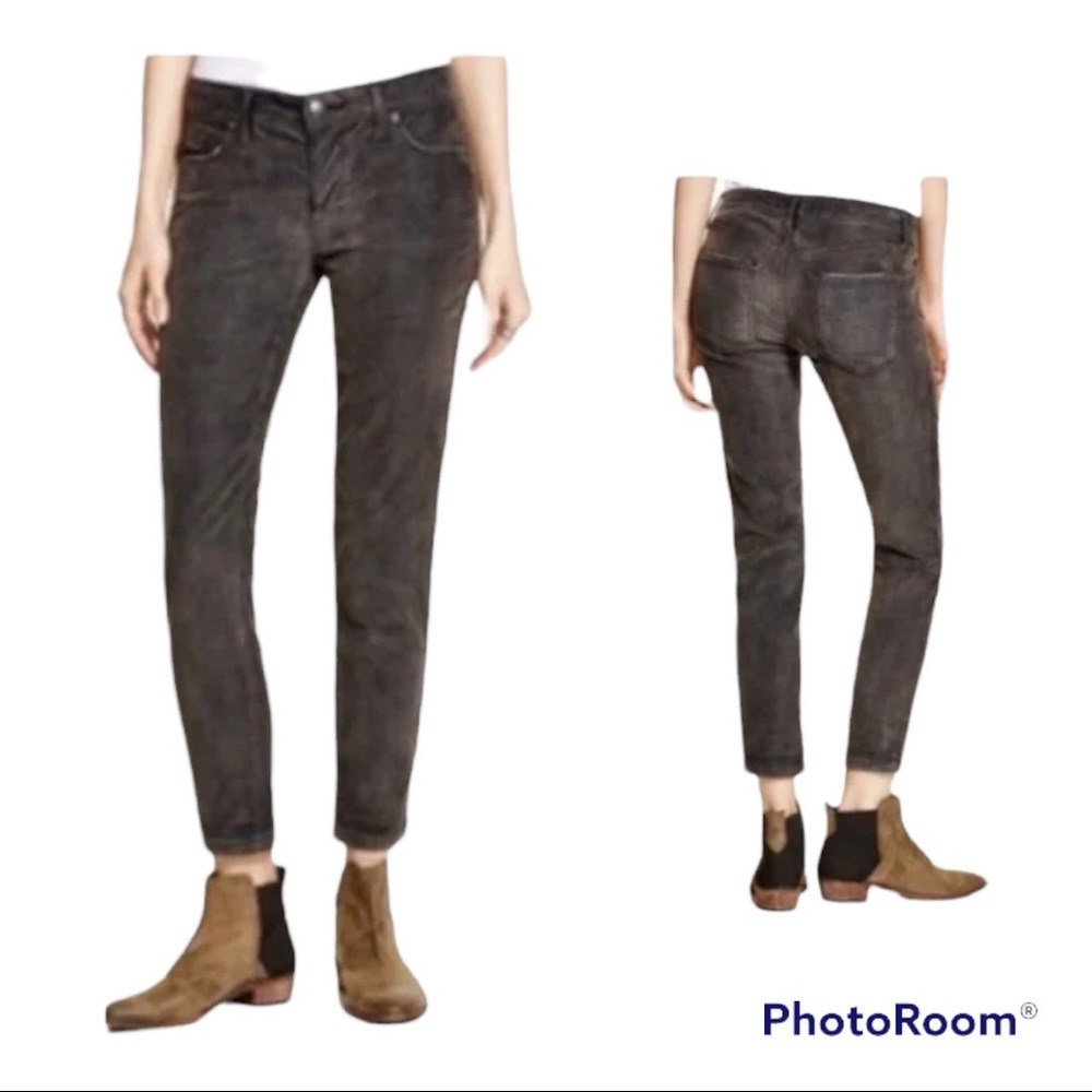 Free People Charcoaled Corduroy Straight Leg pants, size29